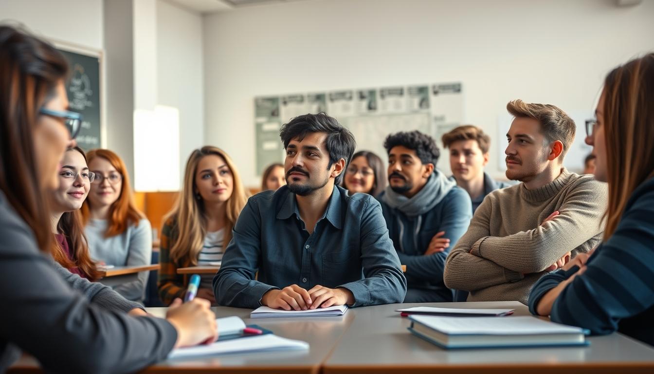 Modern university campus for students